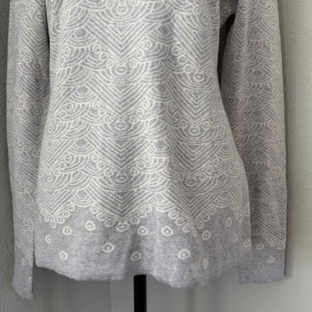 ICELANDIC DESIGN Reykjavik Henley 100% Merino Wool Gray Pearl Medium - Picture 10 of 14